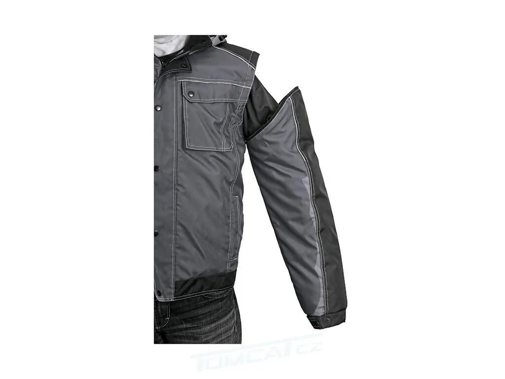 Bunda IRVINE zimní 2v1, pánská, šedo-černá