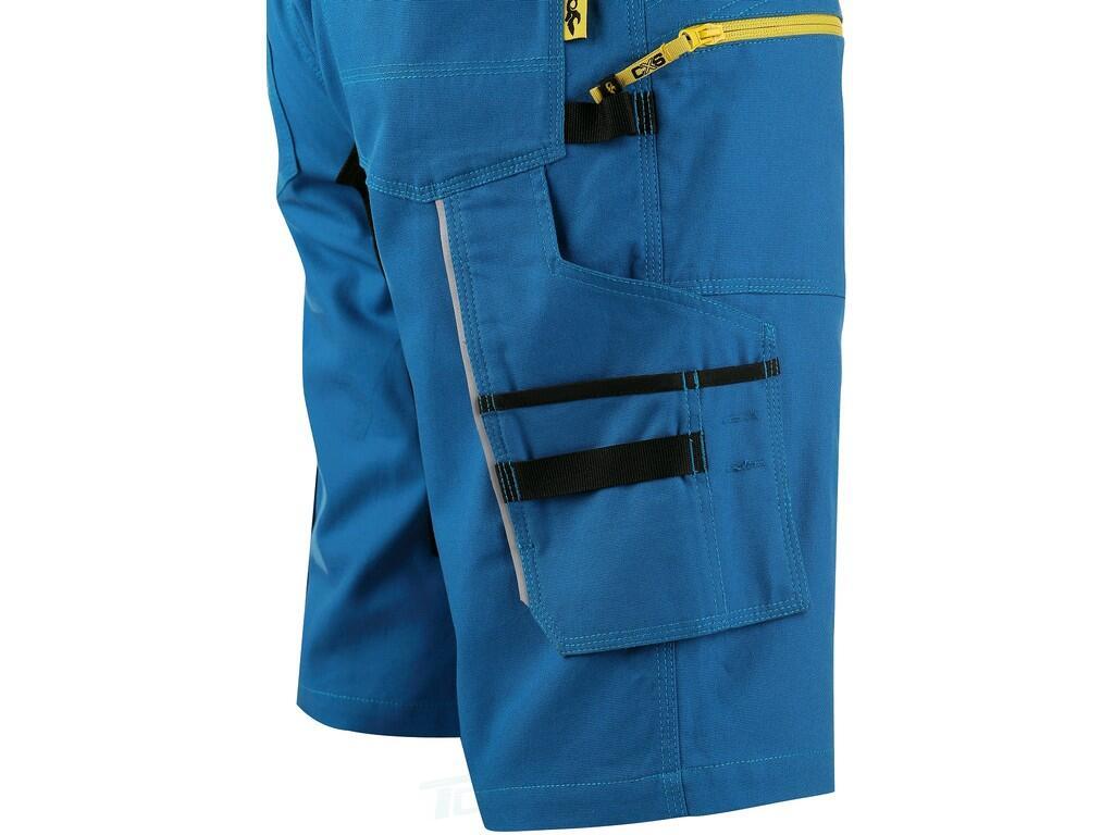 Kraťasy STRETCH, pánské, středně modro-černé