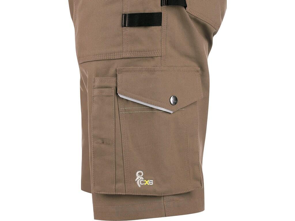 Kraťasy STRETCH, pánské, béžovo-černé