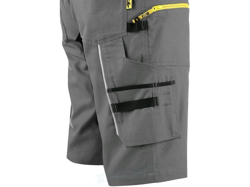 Kraťasy STRETCH, pánské, šedo-černé