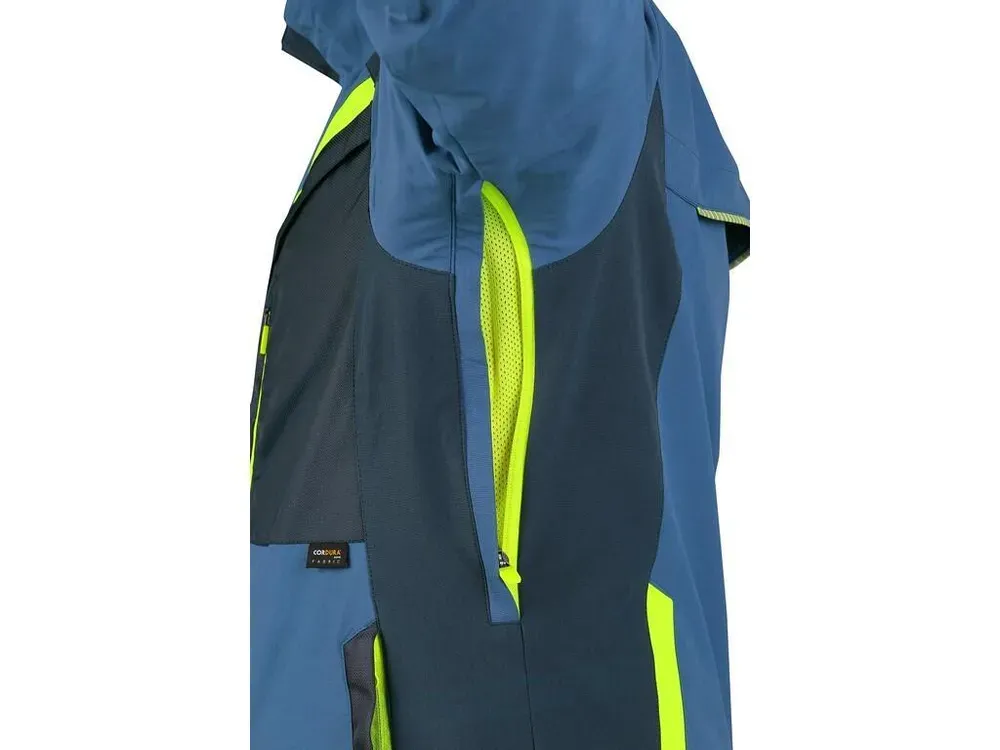Blůza NAOS, pánská, modro-modro, HV žluté doplňky