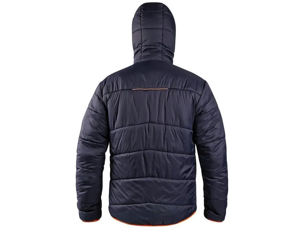 Bunda CHESTER, výstražná, zimní, oboustranná, oranžovo-modrá