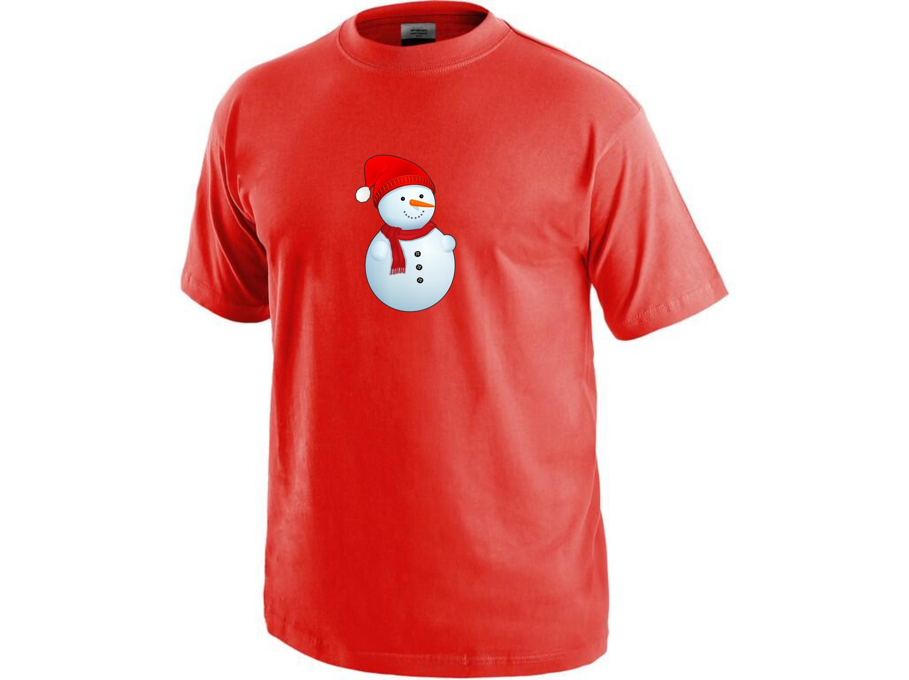 Potisk Sněhulák s čepicí