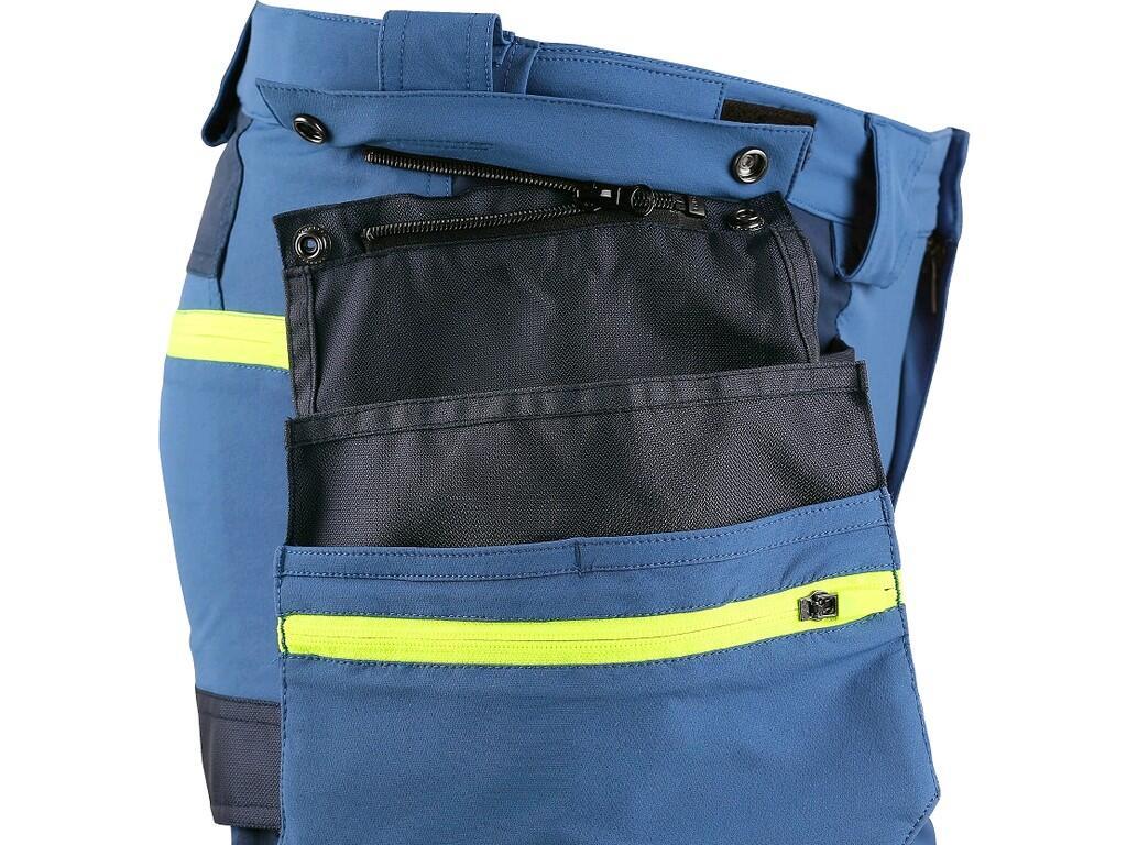 Kraťasy NAOS, pánské, modro-modré, HV žluté doplňky