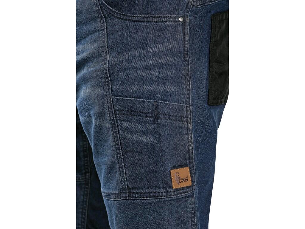 Kraťasy MURET jeans, pánské, modro-černé