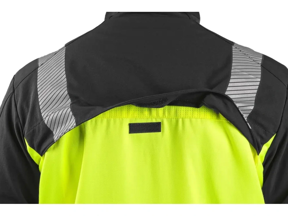 Blůza NAOS pánská, černá-žlutá Hi-Vis, reflexní pruhy