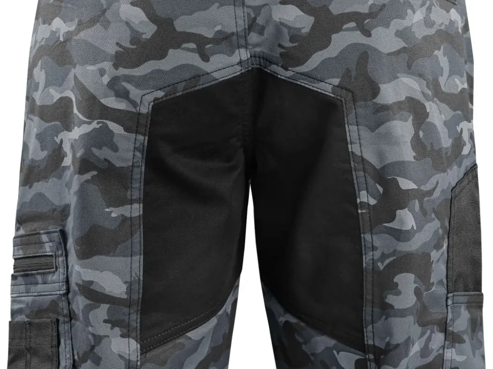 Kalhoty do pasu SOLIS FLEX pánské, maskáčovo-černé  