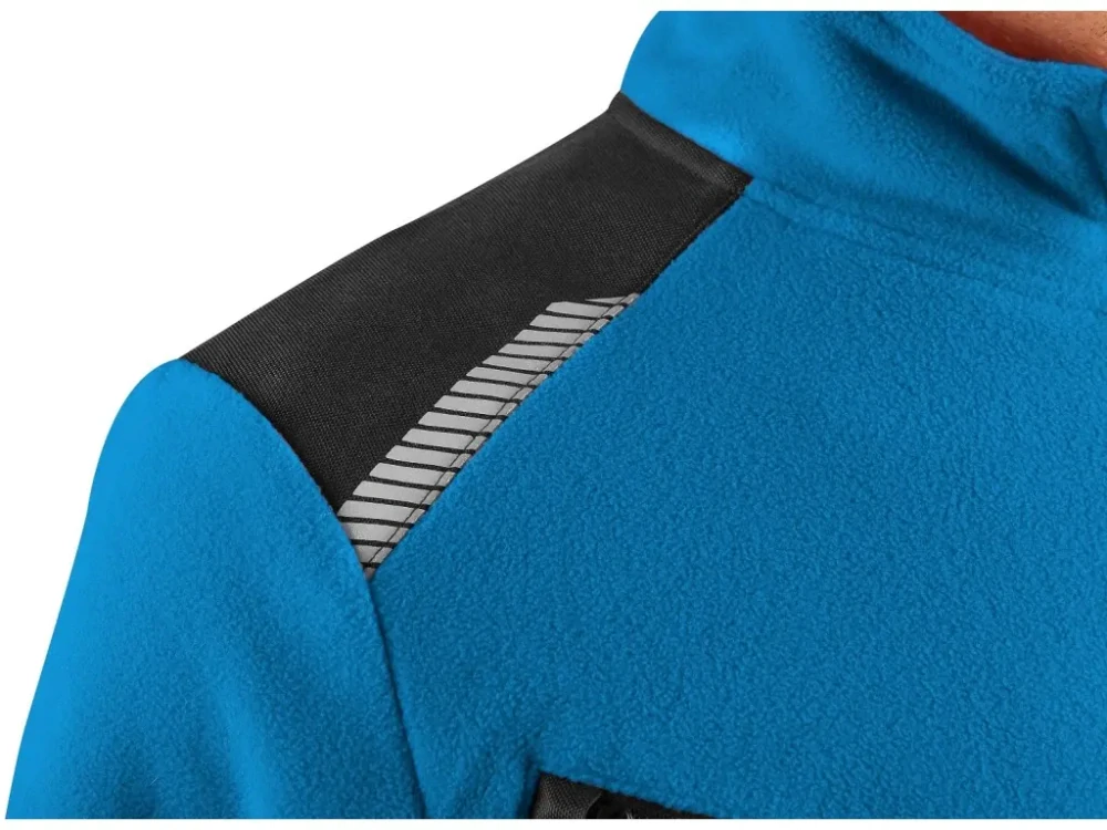 Bunda 4ENVI SOLIS pánská, fleecová, azurově modro-černá