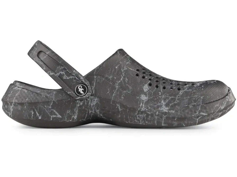 Obuv TREND nazouvák unisex, černý mramor