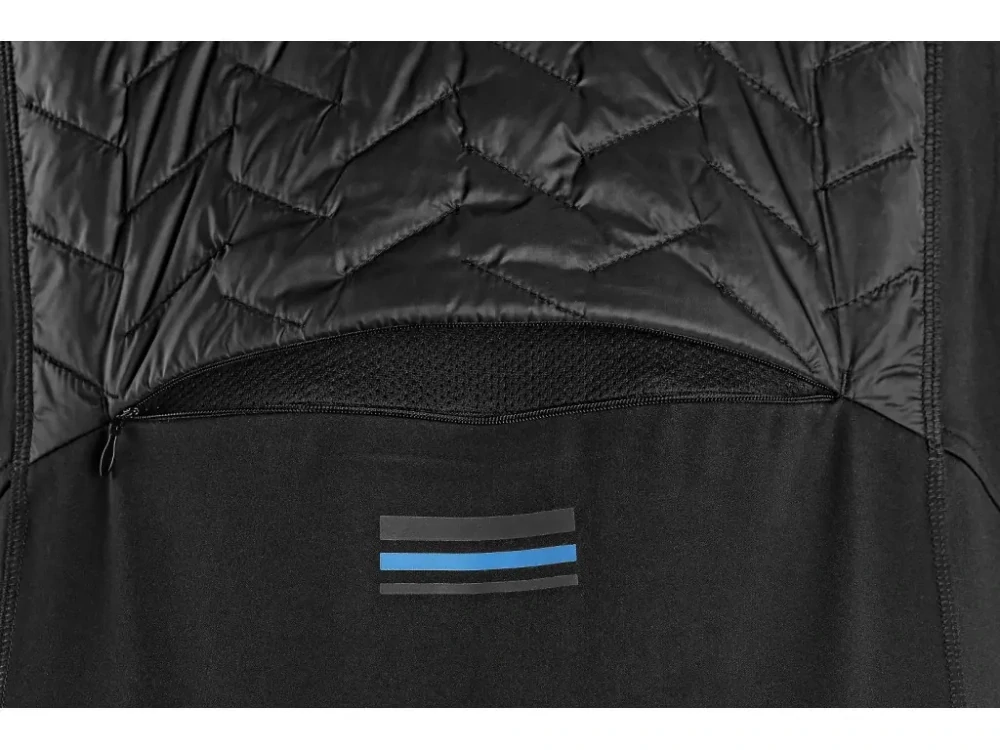 Bunda LEONIS II, pánská, černá s HV modro/červenými doplňky