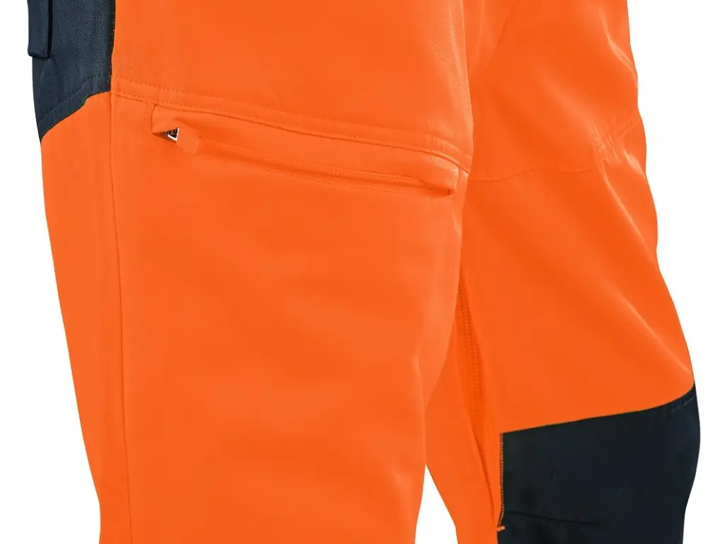 Kalhoty do pasu HALIFAX výstražné se síťovinou, pánské, oranžovo-modré