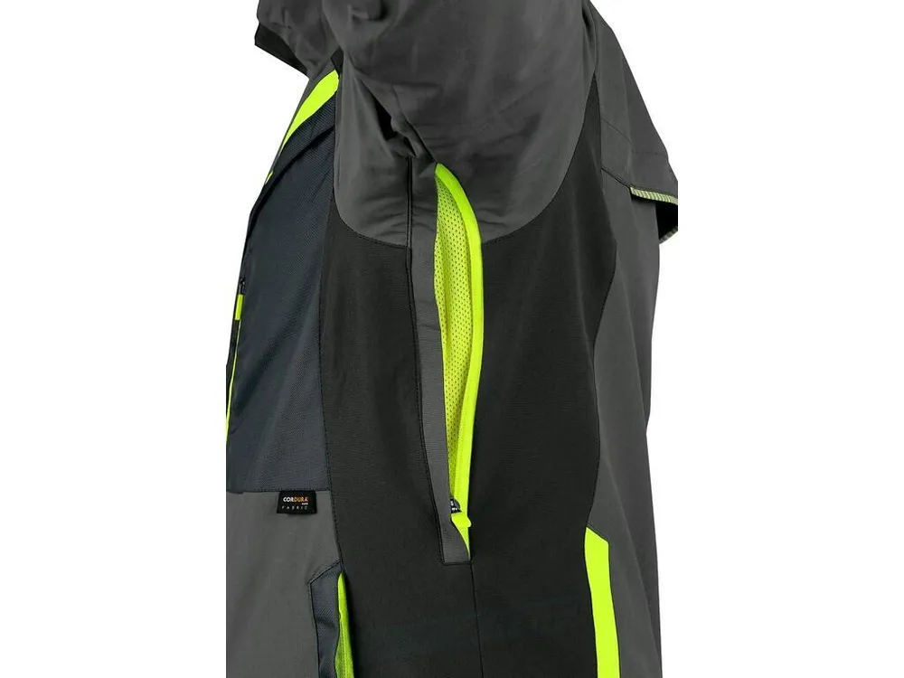 Blůza NAOS, pánská, šedo-černé, HV žluté doplňky