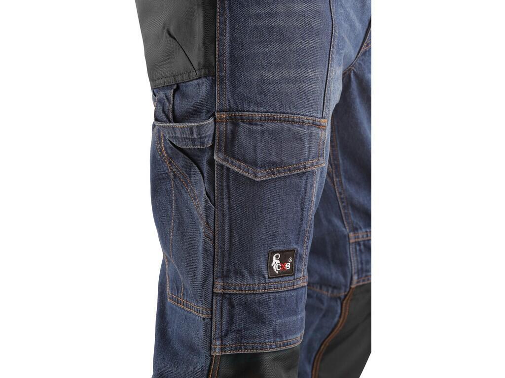 Kalhoty jeans NIMES I pánské, modro-černé