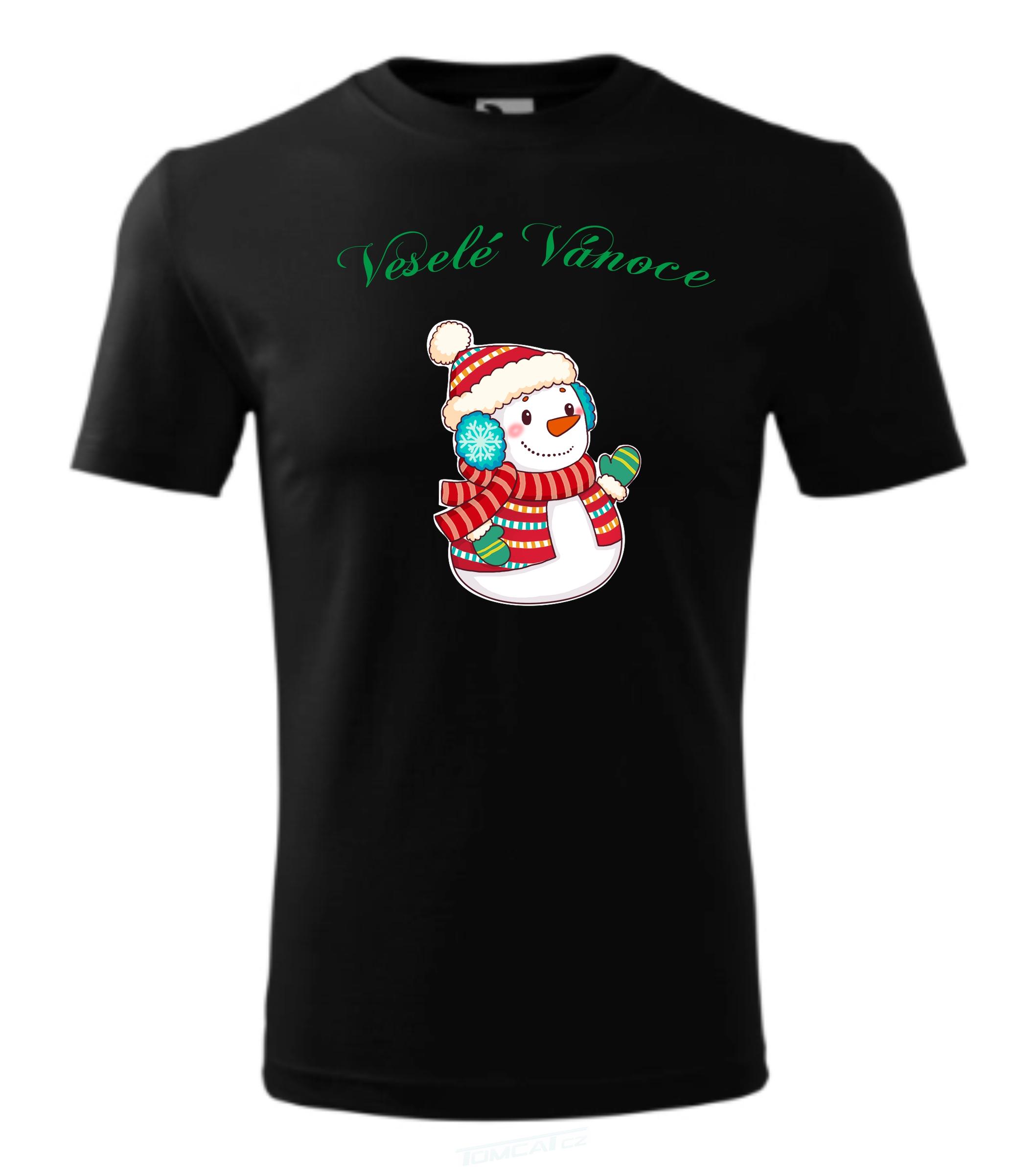 Potisk Kreslený sněhulák 