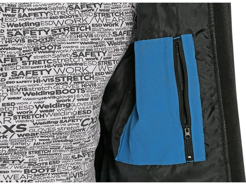 Bunda STRETCH softshellová, pánská, středně modrá