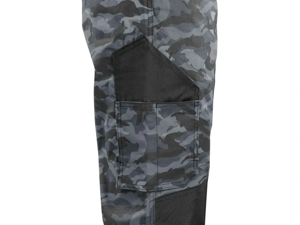 Kalhoty do pasu SOLIS FLEX pánské, maskáčovo-černé  