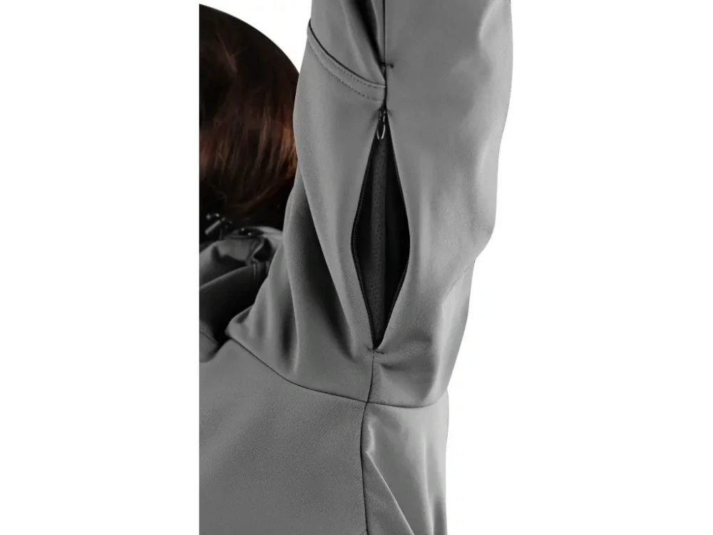 Bunda STRETCH softshellová, dámská, šedá