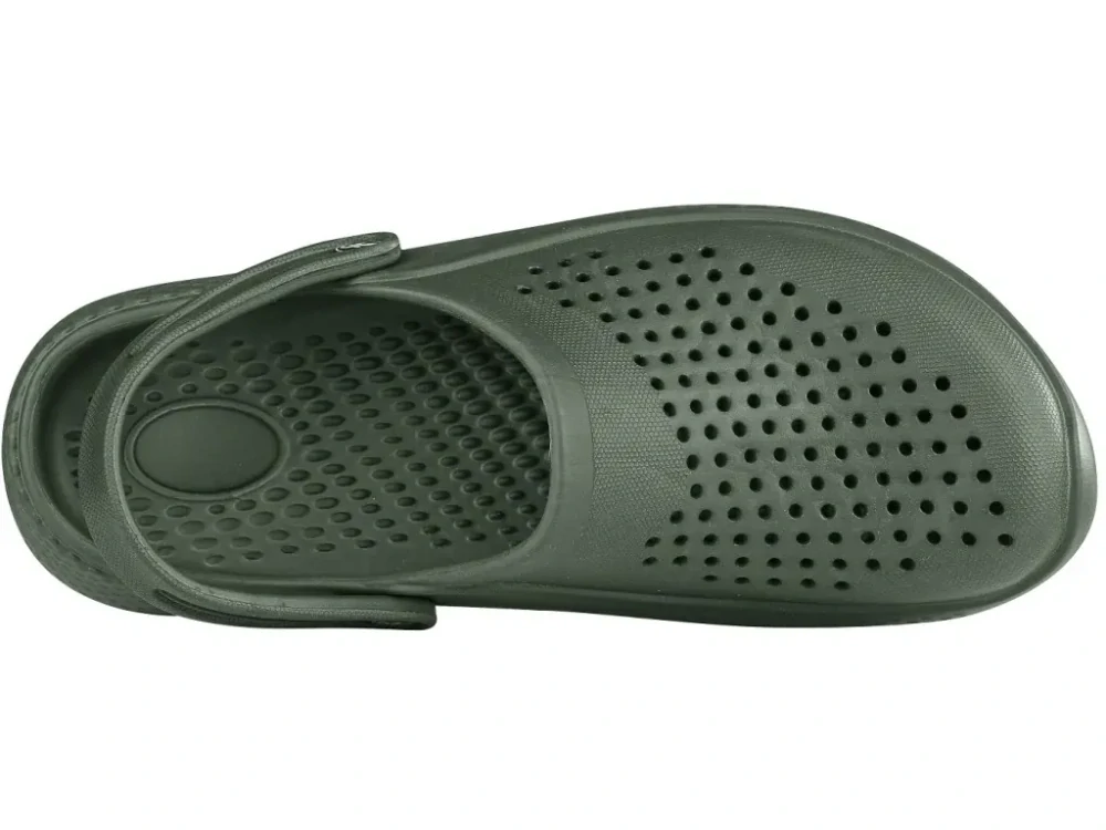 Obuv TREND nazouvák pánský, khaki-černý