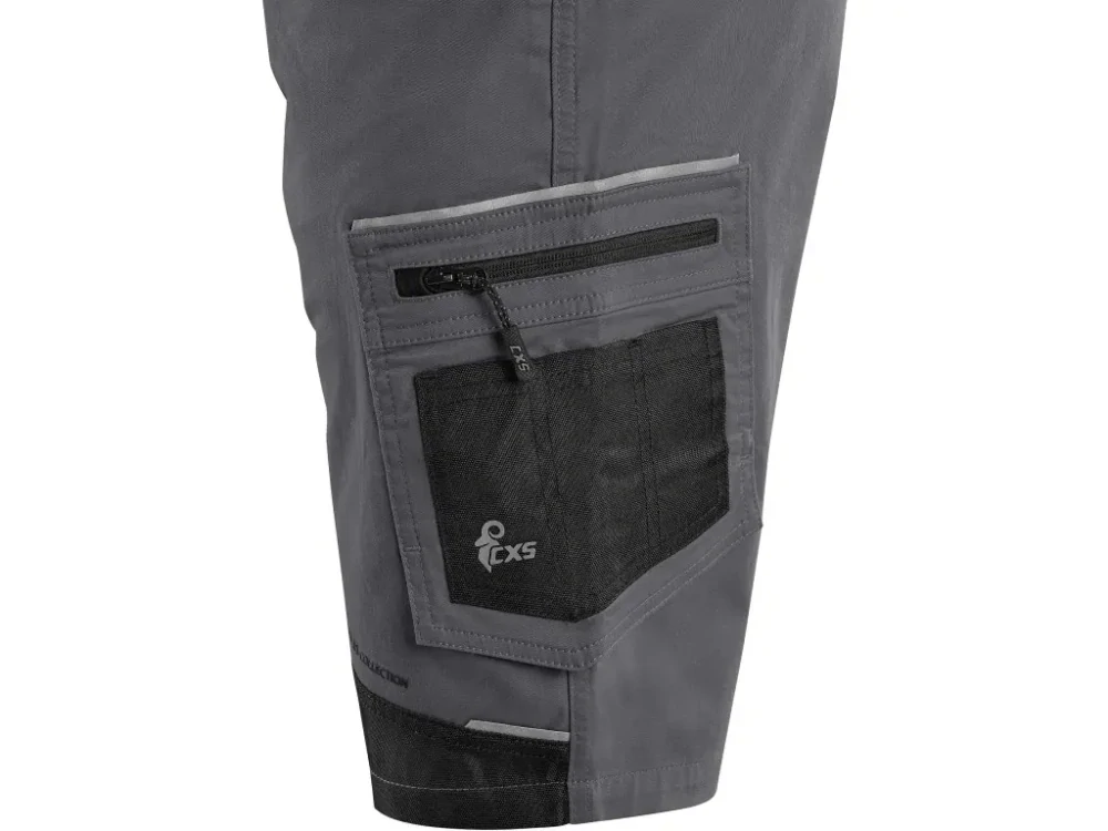 Kraťasy SOLIS FLEX, pánské, šedo-černé