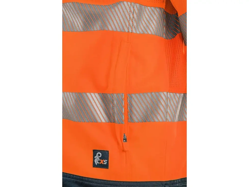 Blůza HALIFAX výstražná se síťovinou, pánská, oranžovo-modrá