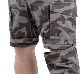Kalhoty CAMO s odepínacími nohavicemi pánské, maskáčové