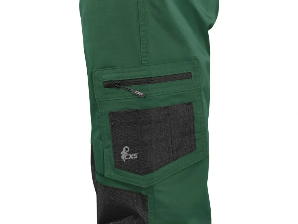 Kalhoty do pasu SOLIS FLEX pánské, zeleno-černé  