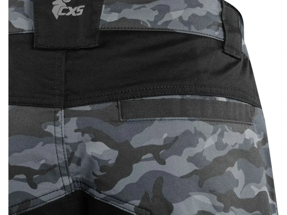 Kalhoty do pasu SOLIS FLEX pánské, maskáčovo-černé  