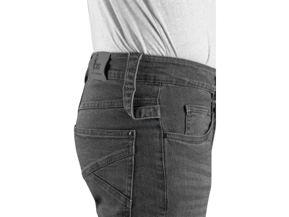 Kalhoty jeans ALBI, pánské, šedé