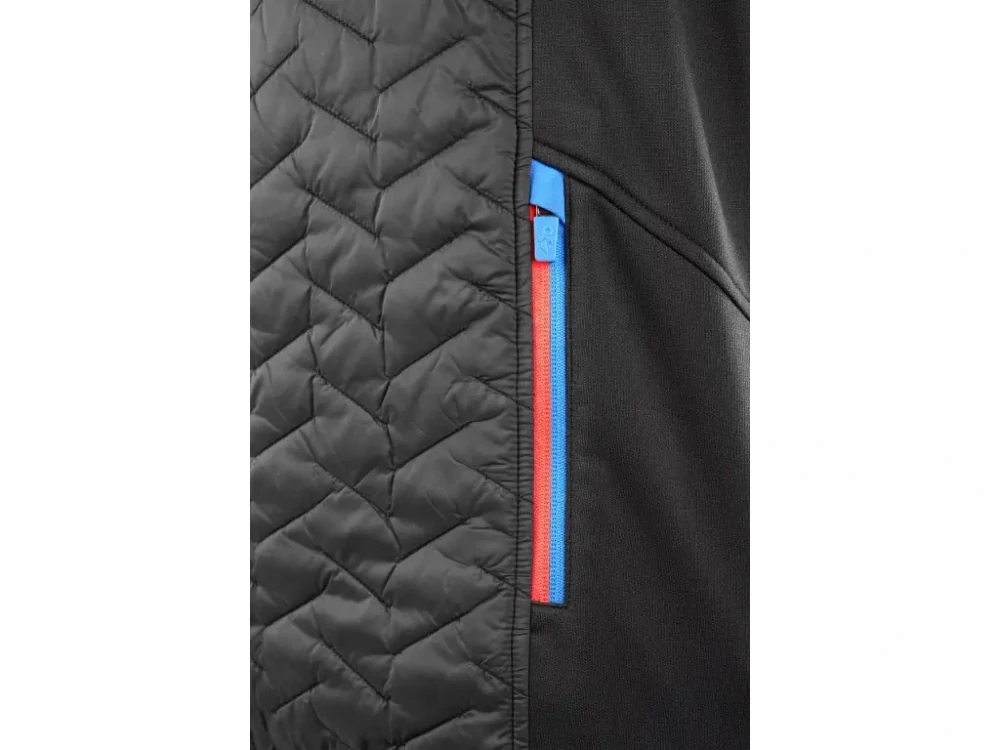 Bunda LEONIS II, pánská, černá s HV modro/červenými doplňky