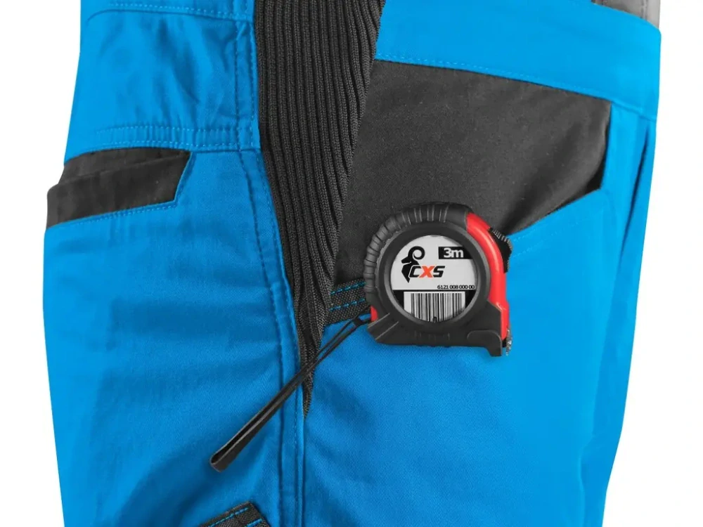 Kalhoty s laclem SOLIS FLEX pánské, modro-černé  