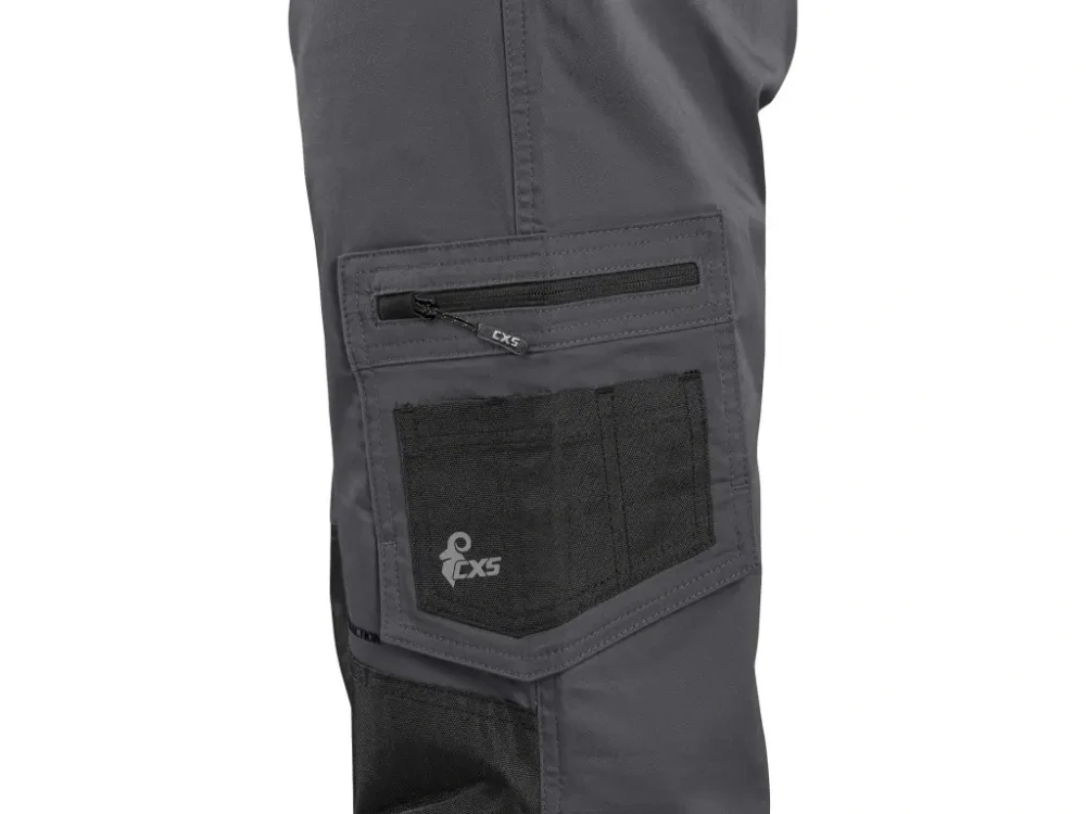 Kalhoty do pasu SOLIS FLEX pánské, šedo-černé  