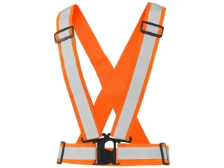Reflexní CROSS BELT kříž elastický , oranžový