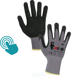 Rukavice ICA máčené v nitrilu