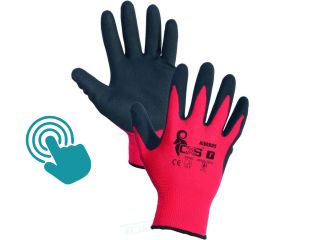 Rukavice ALVAROS máčené v nitrilu