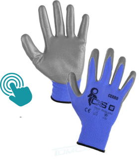 Rukavice CERRO máčené v nitrilu