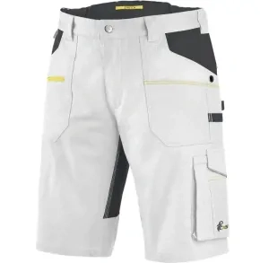 Kraťasy STRETCH, pánské, bílo šedé