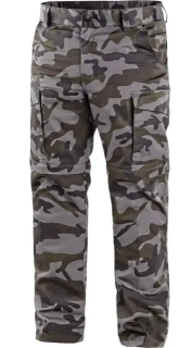 Kalhoty CAMO s odepínacími nohavicemi pánské, maskáčové