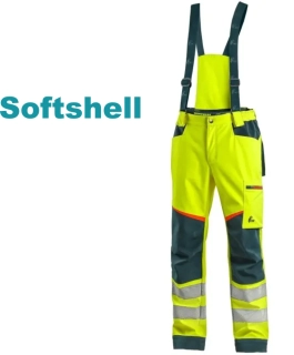 Kalhoty BEDFORD  výstražné, softshellové 