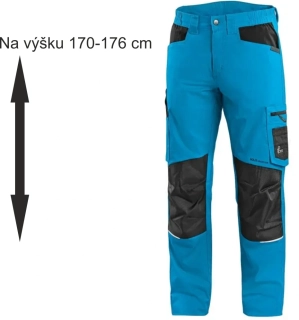 Kalhoty do pasu SOLIS FLEX pánské, zkrácené, modro-černé  