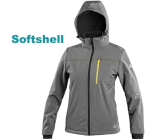 Bunda STRETCH softshellová, dámská, šedá