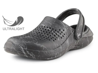 Obuv TREND nazouvák unisex, černý mramor