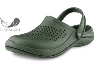 Obuv TREND nazouvák pánský, khaki-černý