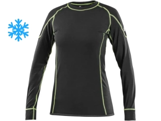 Tričko REWARD funkční dámské s dl. ruk., černo-zelené 