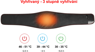 Bederní pás TROMSO, vyhřívaný