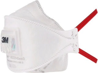 Respirátor 3M 9332 Aura GEN3, FFP3, skládací s výdechovým ventilkem 